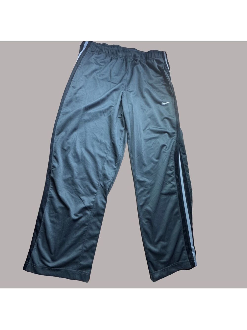 Nike track pants size XL black with drawstring